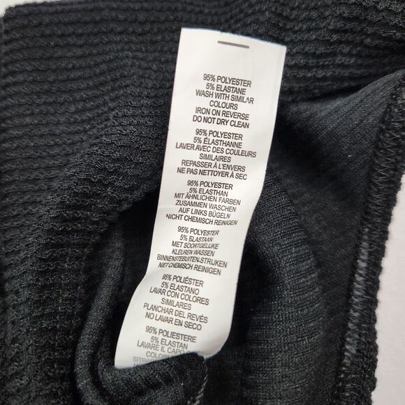 Womens Body Suit Black Top Small Gyaru Long Sleeve Connection in Back TAGS - Picture 6 of 7